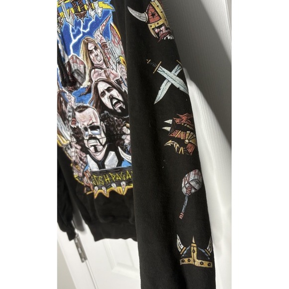 Sabaton Swedish Pagans Sweatshirt Hoodie Black‎ Small - Picture 4 of 7